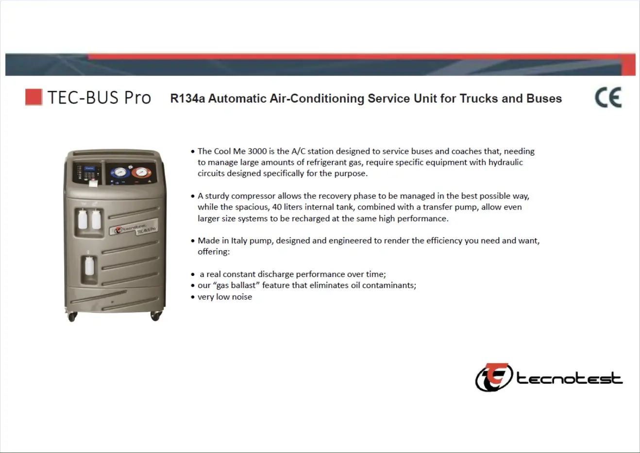 TEC-BUS Pro — A/C Service Unit for Trucks & Buses